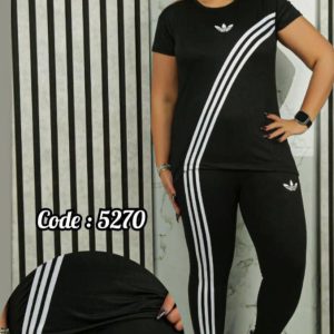 ست قواره دار هلالی سه خط آدیداس زنانه
