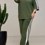 ست تیشرت و شلوار زنانه با چاپ گلدوزی دیور