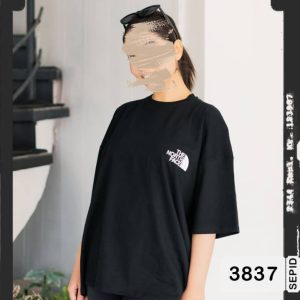 کراپ قواره لش با طرح North face زنانه
