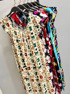 سارافون چین دار جیب دار زنانه