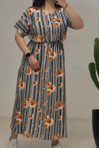 پیراهن ساحلی کمرکش زنانه