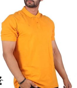 تیشرت‌ مردانه یقه دار جودون گوشه سینه گلدوزی