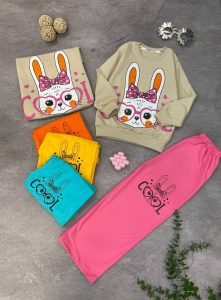 بلوز و شلوار پنبه دورس خرگوش